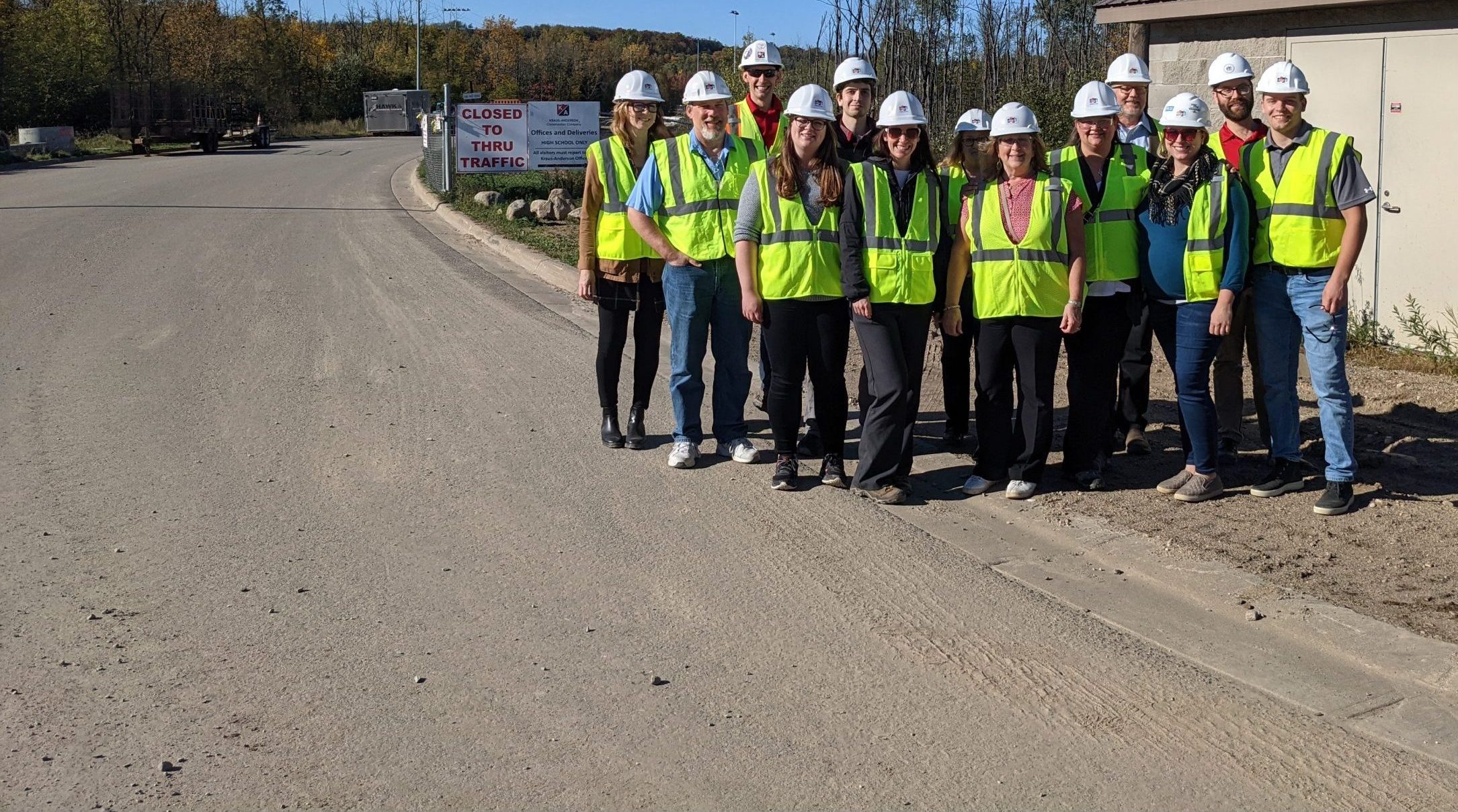 DSGW team members in construction gear